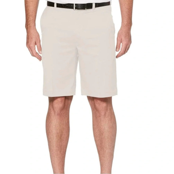 PGA Tour Golf Flat Front Beige Shorts, size 34 - Picture 1 of 5